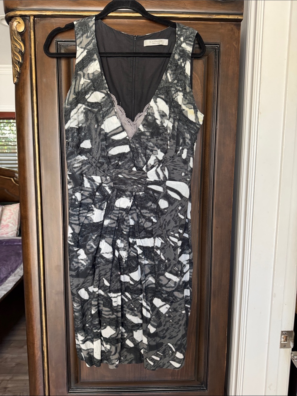 D.exterior Women's Mini Dress in Black and Gray - Unbranded size 48